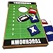 Elite Sportz Mini Cornhole Game - Premium Kids Bean Bag Toss Game, 2 Games on 1 Board - Tic Tac Toe and a Fun Corn Hole Outdoor Toss Game (Football)