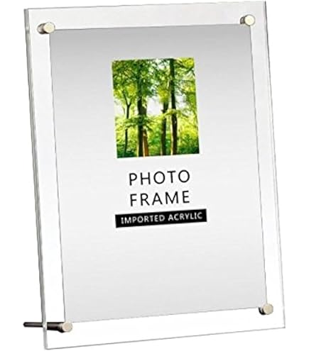 Amazon.com - Modern Acrylic Photo Frame - Desktop/Free Standing