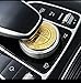 TopDall AMG Interior Media Multimedia Control Decals Emblems Stickers Accessories Gold for Mercedes Benz