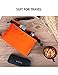 GOX Small Toiletry Bag for Men Bulk Cosmetic Bag Dopp Kit Carry On Zipper Pouch Organization Nylon Small Packing Sack Waterproof(Orange)