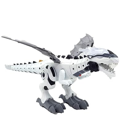 white robot dinosaur toy