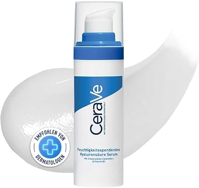 CeraVe Hydrating Hyaluronic Acid Serum 30ml with 3 Ceramides Vitamin B5
