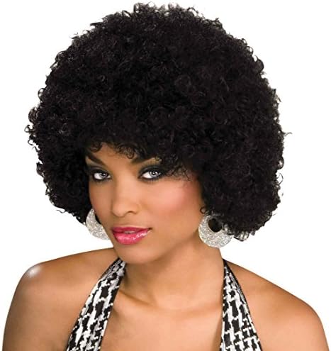 Afro Wig (Unisex) - Choose Style (Black) - #1 Afro Disco Hippie 60s 70s Wig