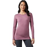 32 Degrees Heat Women's Lightweight Crew Baselayer Top | Form Fitting | Long Sleeve | 4-Way Stretch | Thermal