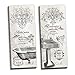 Gango Home Decor 2 Vintage French Claw-foot Bathtub and Sink Panel Prints; Two 6x18in Stretched Canvases