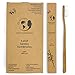 Natural Bamboo Toothbrush, 4 Units of BPA Free and Soft Nylon Bristles, Eco-Friendly, from Earth's Daughter.