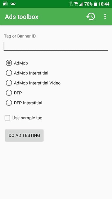 Amazon Com Ads Toolbox Test Dfp Or Admob Ad Units Appstore For