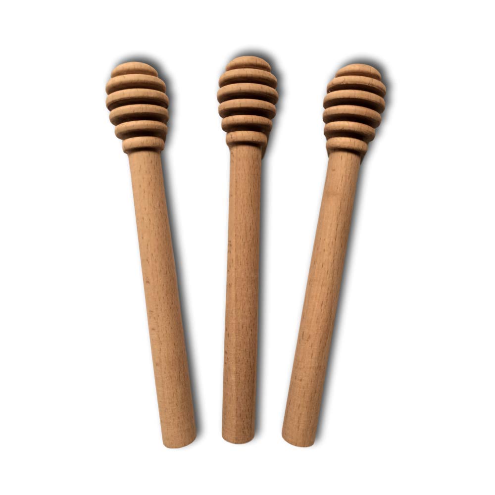 Buy TIANFENG Wood Honey Dipper, 3 Pack Honey Accessories Drizzler