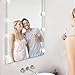 Mirror Lights, UNIFUN Hollywood Style LED Makeup Mirror Lights with 10 Dimmable Bulbs, USB Powered Flexible Lighting Fixture 7000K for Bathroom, Makeup Dressing Table (Mirror Not Include) (Button)