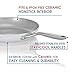 TECHEF - CeraTerra - 8 inch Ceramic Frying Pan – PFAS, PTFE & PFOA-Free, Toxin-Free Ceramic Coating, Induction-Ready, Oven & Dishwasher Safe, Ceramic Nonstick Frying Pan Made in Korea