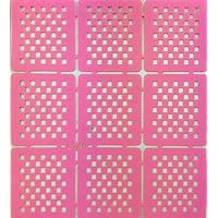 Nail Art Decal Stencil Stickers Checkered Board Pattern Stencils
