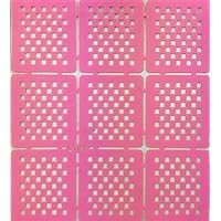 Nail Art Decal Stencil Stickers Checkered Board Pattern Stencils