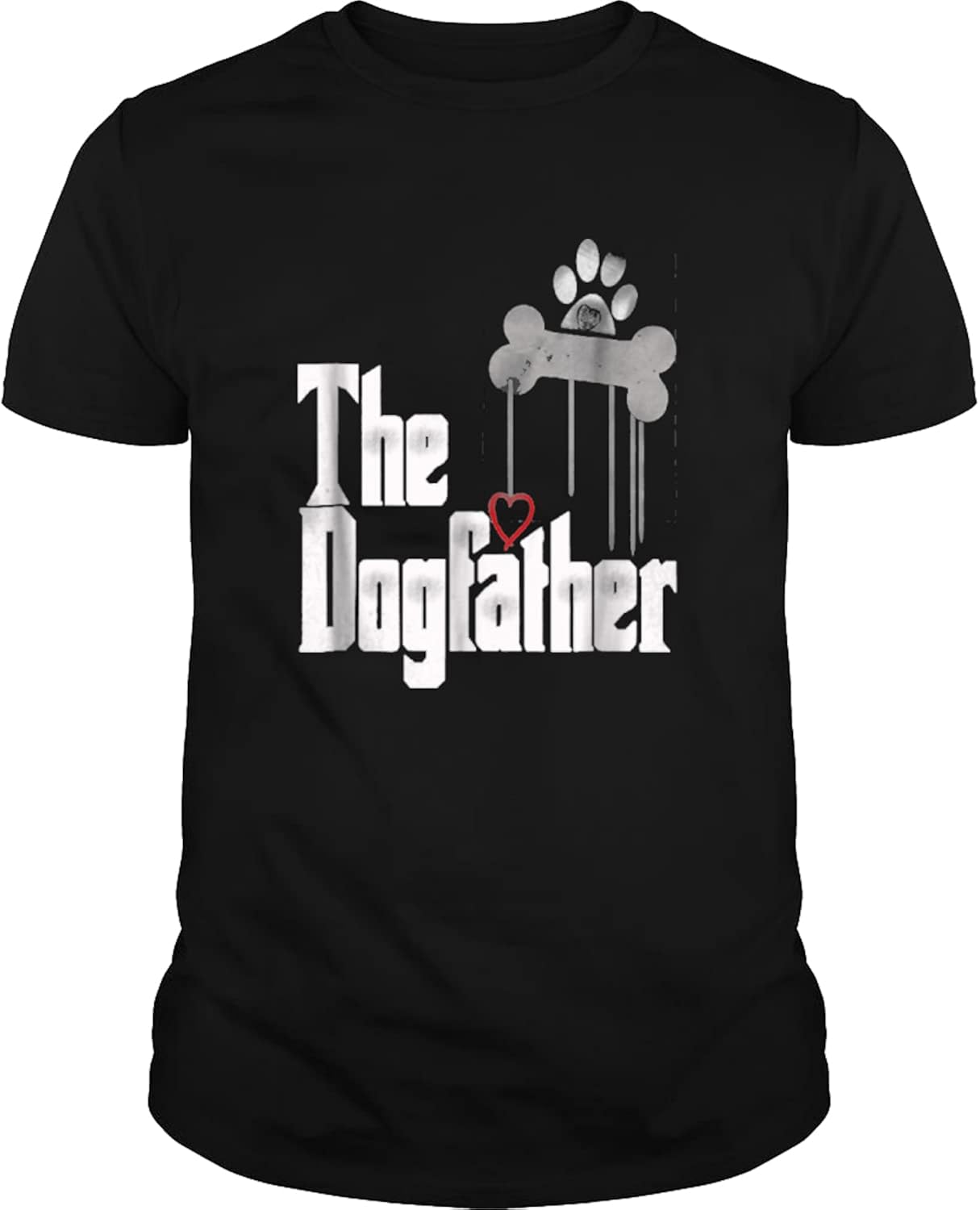 Mens The Dogfather Shirt Dad Dog TShirt, Funny Father