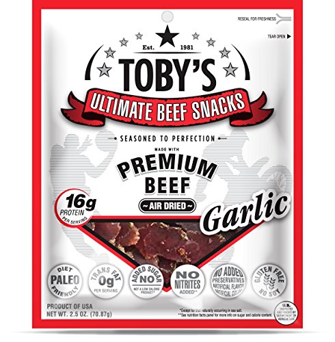 TOBY'S PREMIUM BEEF SNACKS - GARLIC