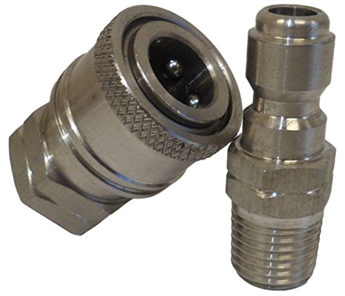 Ultimate Washer UW16-PWCA94 1/4-Inch High Pressure Quick Disconnect Adapter Set, Replaces Apache 98441022, 5000 PSI Rating