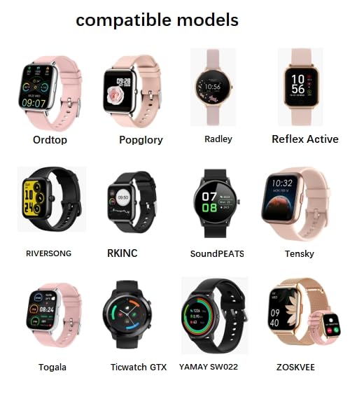 Smart Watch Magnet Charging USB Cables,2pin4mm,Compatible with Soudorv,Cillso,Dafit,Nerunsa,Radley,Reflex active