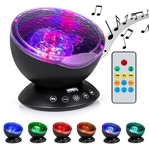 baby night light projector with music 
