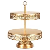 Victoria Collection' 2 Tier Dessert Stand with Reversible Tiers Cupcake Tower Display, 14.5