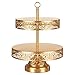 Victoria Collection' 2 Tier Dessert Stand with Reversible Tiers Cupcake Tower Display, 14.5