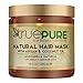 TruePure Argan Oil Hair Mask Conditioner for Dry Damaged Hair - Deep Conditioning Hydrating Hair Repair Treatment with Coconut, Caffeine, Jojoba - Stronger, Thicker & Fuller Hair Growth - 8oz