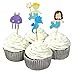 BETOP HOUSE Set of 24 Pieces Under The Sea Theme Mermaid Couple Cake Cupcake Decorative Cupcake Topper for Kids Birthday Party Themed Party Baby Shower