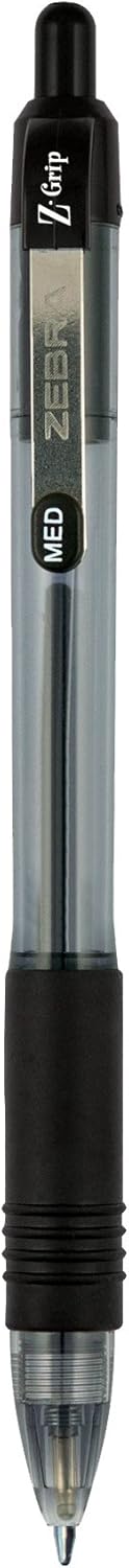Zebra Pen Z-Grip Retractable Ballpoint Pen, Medium Point, 1.0mm, Black Ink, - 48 Pieces, Model Number: 22148 : Office Products