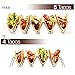ELLTERA Metal Taco Holder Stand 2 PACK - BONUS NON-SLIP MAT - Premium Stainless Steel 5 Pockets Taco Rack - Oven - Grill - Dishwasher for all types Soft/Hard Taco Holders - BONUS Recipe e-Book