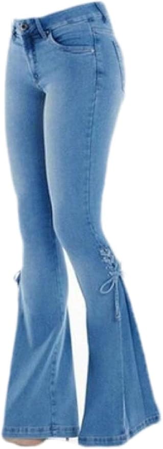 high waisted bell bottom jeans amazon