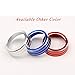 JKCOVER 2pcs Anodized Aluminum AC Climate Control Ring Knob Covers For 2016 2017 10th Gen Honda Civic - Red