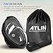 Atlin Snorkel Mask [Full Face] For Adults (Large/Extra Large, Black) GoPro Compatible Snorkeling Mask with 180° Panoramic View Anti-Fog, Anti-Leak with Adjustable Head Straps
