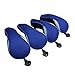 Sword &Shield sports Golf Hybrid Club Head Covers Set of 4 with Interchangeable No. Tag UT Cover (Blue)