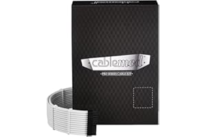 CableMod RT-Series Pro ModMesh Sleeved 12VHPWR Dual Cable Kit for ASUS and Seasonic (White)