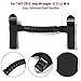 CheroCar Jeep Wrangler Grab Handles 1987-2020 YJ TJ LJ JK JL Black ABS & Nylon Pull Handles 4pcs Set Easy Install
