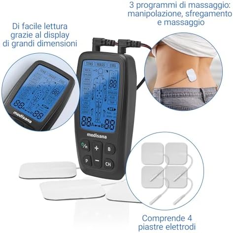 TT 205 dispositivo per elettrostimolazione, TENS ed EMS