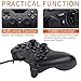 Mekela PC Controller Wired USB Gamepad Joystick for Playstation 3 PS3 PSVITA TV Box Steam Android Windows XP 7 8 10 with Dual-Vibration Tubro（Black）thumb 3