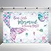 MEHOFOTO 7x5ft Mermaid One Birthday Photography Backdrop Under Sea Girl Princess 1st Birthday Party Decoration Mermaid Tail Purple Pink Teal Sparkle Glitter Photo Studio Background Banner