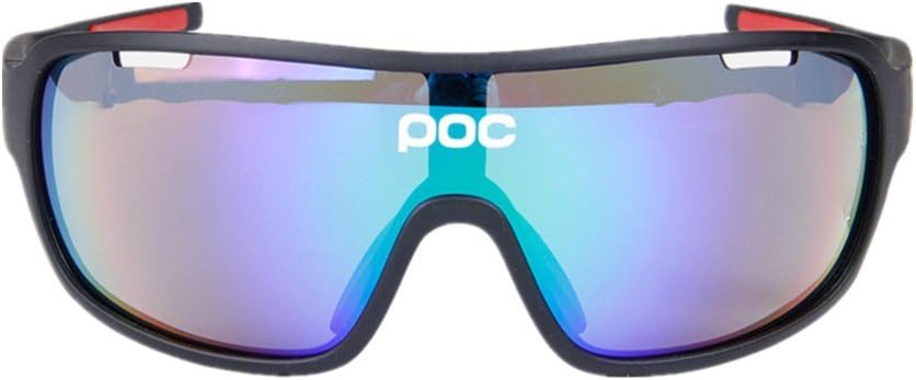 YFQ POC Full Frame Outdoor 5 Piece Men And Women Sports Sandproof Eye Protection Bicycle Windshield Riding Glasses
