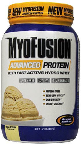 Gaspari Nutrition Myofusion Advanced Protein, Vanilla Ice Cream, 2 Pound