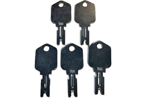 MOTTROL Key 4# 166 Forklift Ignition Key fits Clark Yale Hyster Komatsu Gradall Gehl Crown 5 PC