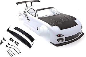 Novahobby 1/10 Scale RC Printed Precut Drift Racing Touring Onroad Car Body Shell Width 190mm with Wing Mirror Accessories (RX7)