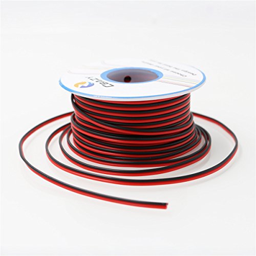 CBAZY™ 20AWG 2pin RED Black wire Hardwire 20ga Hook up Wire Cable Extension Cable 2 Wire 300V 8 Meter /26.2ft - Thumbnail 2