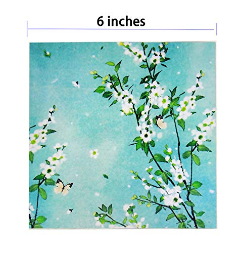 Origami Paper Colorful Constellation 50 Sheets Premium Quality for Arts and Crafts (6x6inch) ... (Flower)