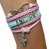 Infinity UNICORNS Bracelet Gift for Girls, UNICORN Jewelry, Infinity Bracelet Unicorn Charm, Gift Boxed (Pale Rainbow)