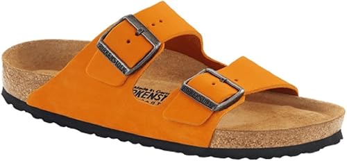 orange birkenstock arizona
