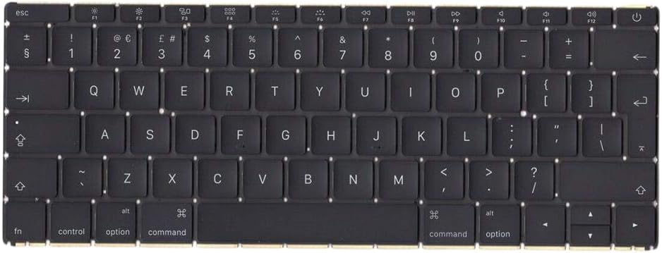 SDENSHI Uk Keyboard For 12" Inch Apple MacBook Core M Retina A1534 2017 Laptop