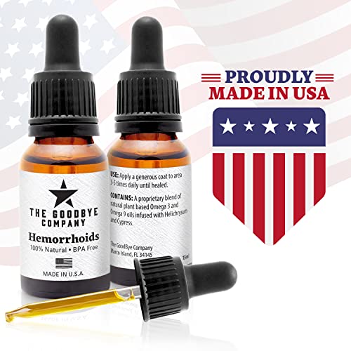 Goodbye Hemorrhoids Natural Vegan Hemorrhoid Healing Serum, Cream to