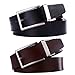 Beltox Fine Men's Reversible Leather Formal Belt Rotated Buckle Size 30