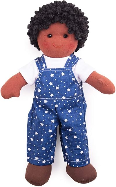 Bigjigs Leon Rag Doll Small My First Dolly 28cm Dress Up Baby Toy