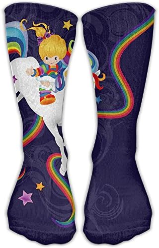 Twinkled Rainbow Brite Sport Tube Stockings Women & Men Knee High Long Soccer Socks