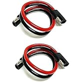 LOT OF 2 Workman TP-8 2-Pin 24" Polarized Quick Disconnect CB Radio Power Cable